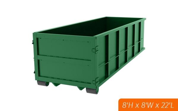 most service providers offer same-day or next-day delivery for a 40 yard dumpster